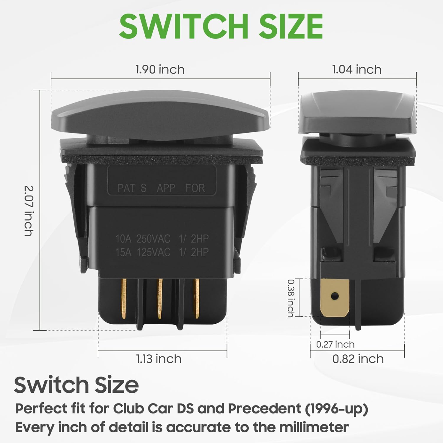 Golf Cart Forward Reverse Switch for Club Car DS/Precedent 1996-up - 10L0L