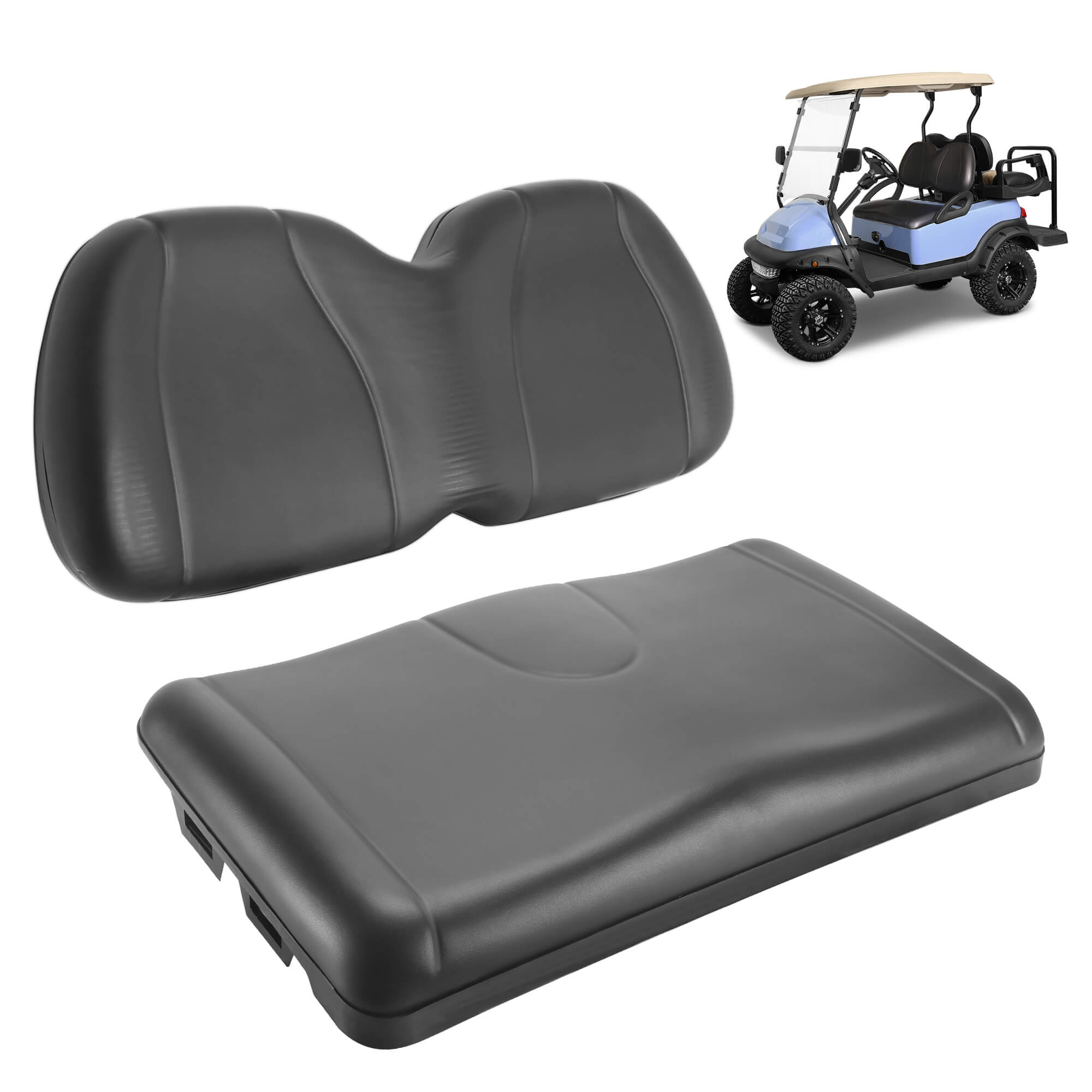 Golf Cart Front Seat Cushion & Backrest for Club Car Precedent 2004-2011 - 10L0L