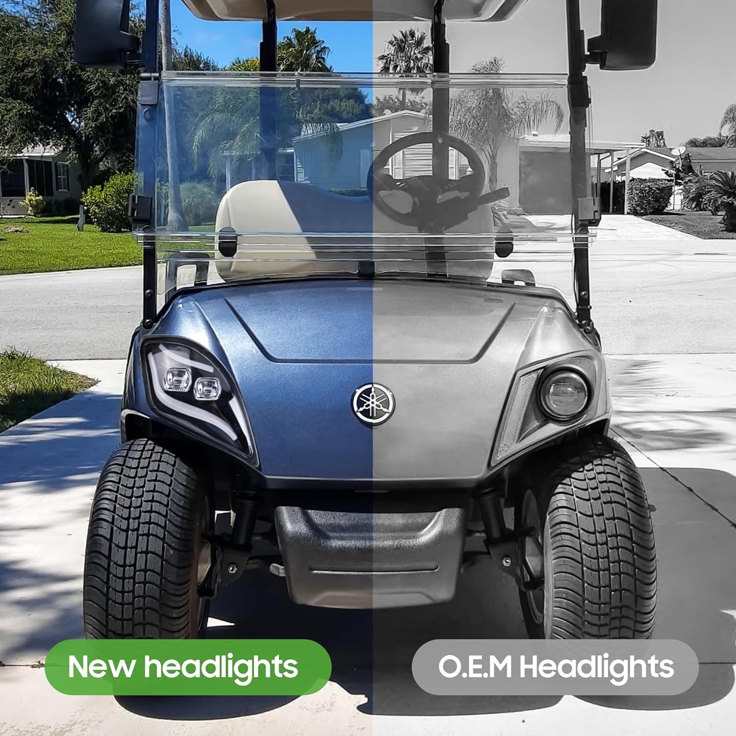 Golf Cart Light Kit for Yamaha Drive 2 Luxury LED Lights Can be Controlled by APP - 10L0L