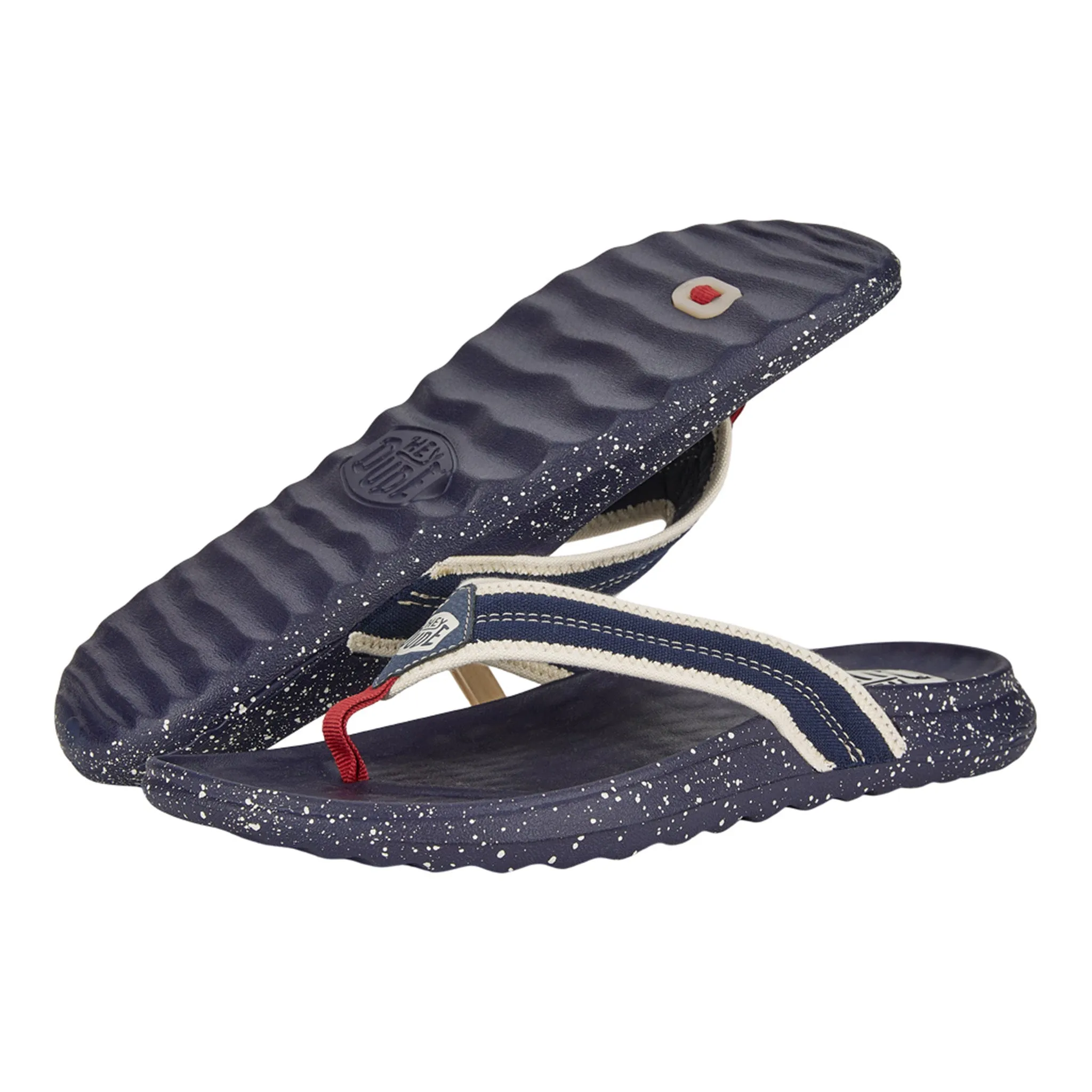 Hey Dude Myers Navy Americana Flip Flop