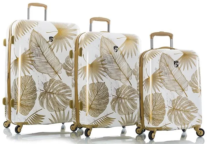 Heys Oasis White/Gold Leaf 3-Piece Luggage Set 