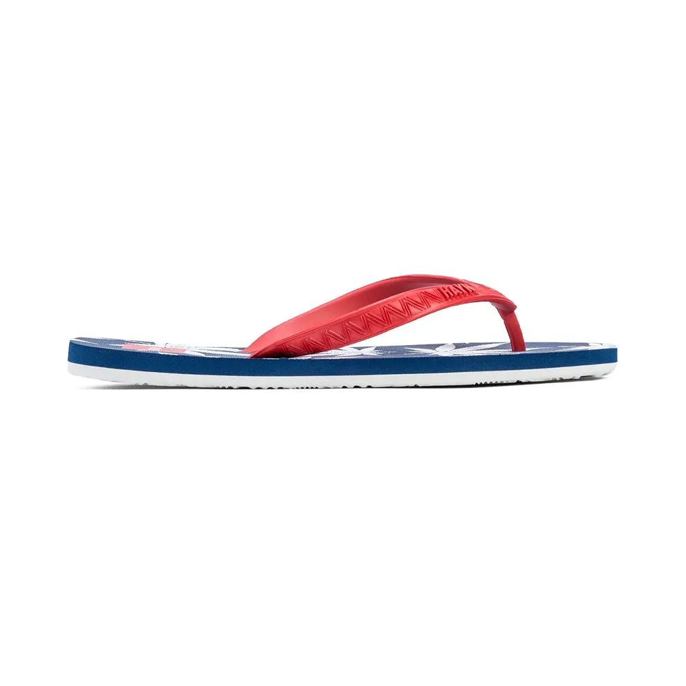 HUF X HAYN PLANTLIFE SLIPPERS // RED/WHITE/BLUE