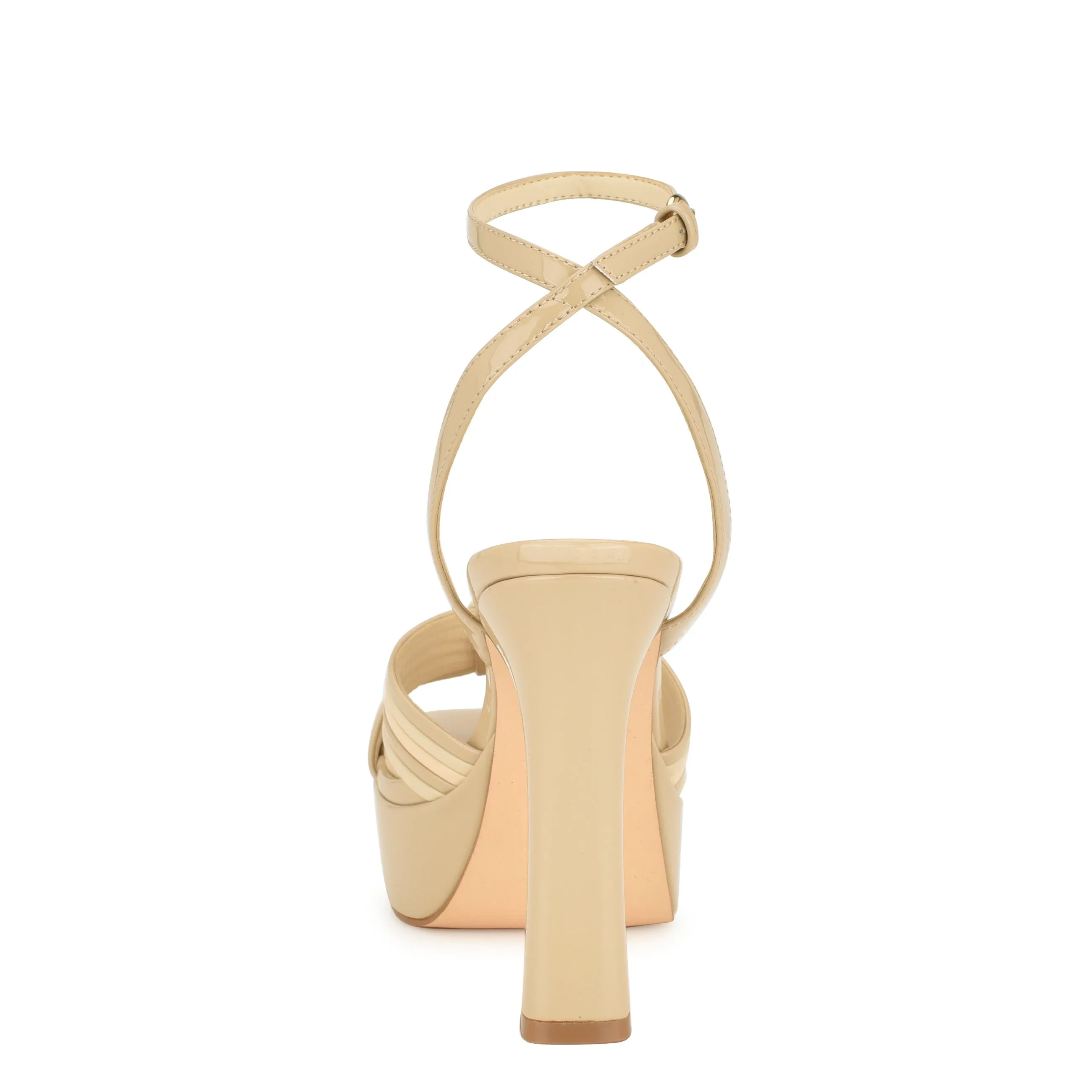 Irna Platform Ankle Strap Knotted Sandals