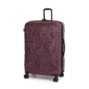 IT Luggage Duraliton - Skulls + Roses 27 8 Wheel Glider Expandable Trolley Case