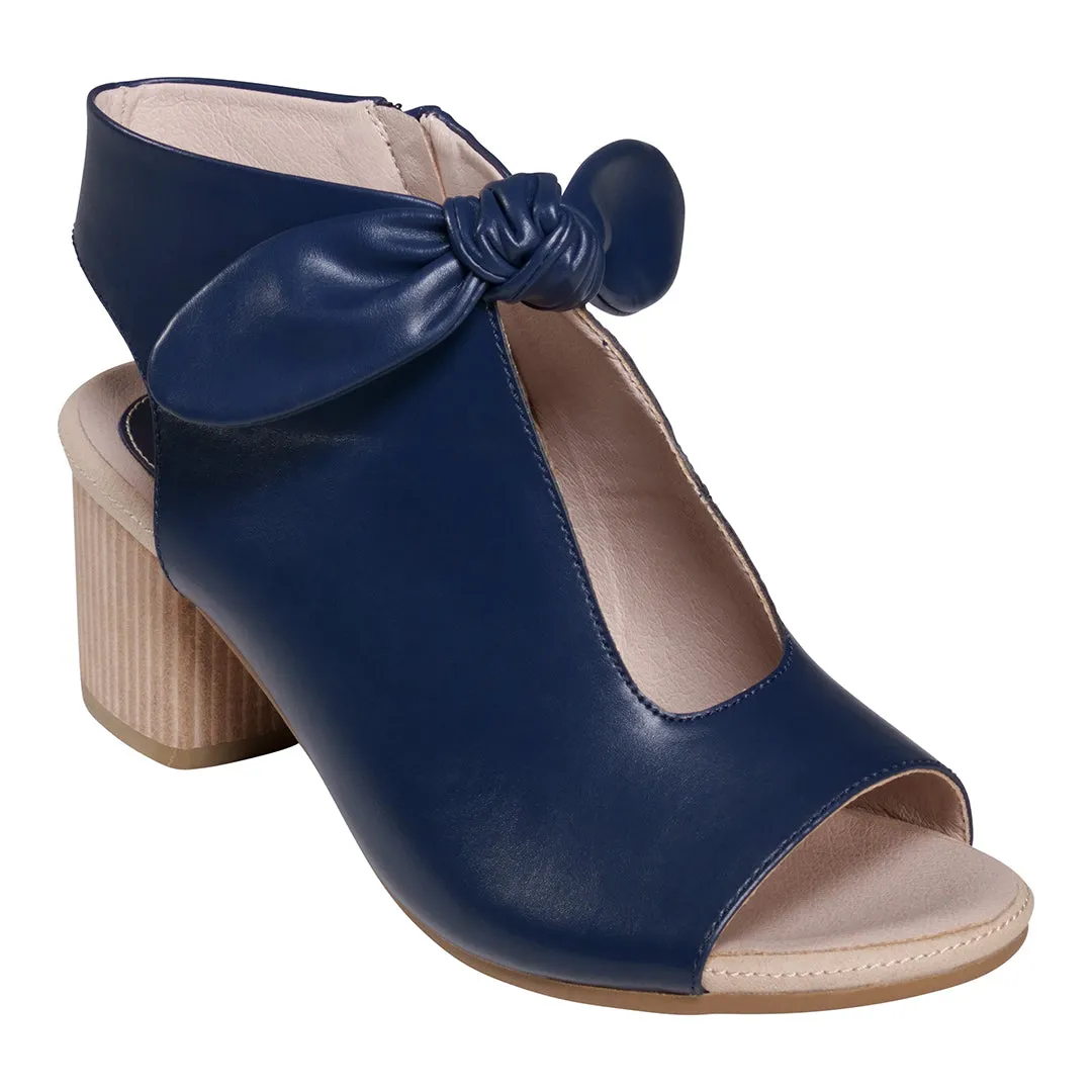 Kimora Navy Heeled Sandals