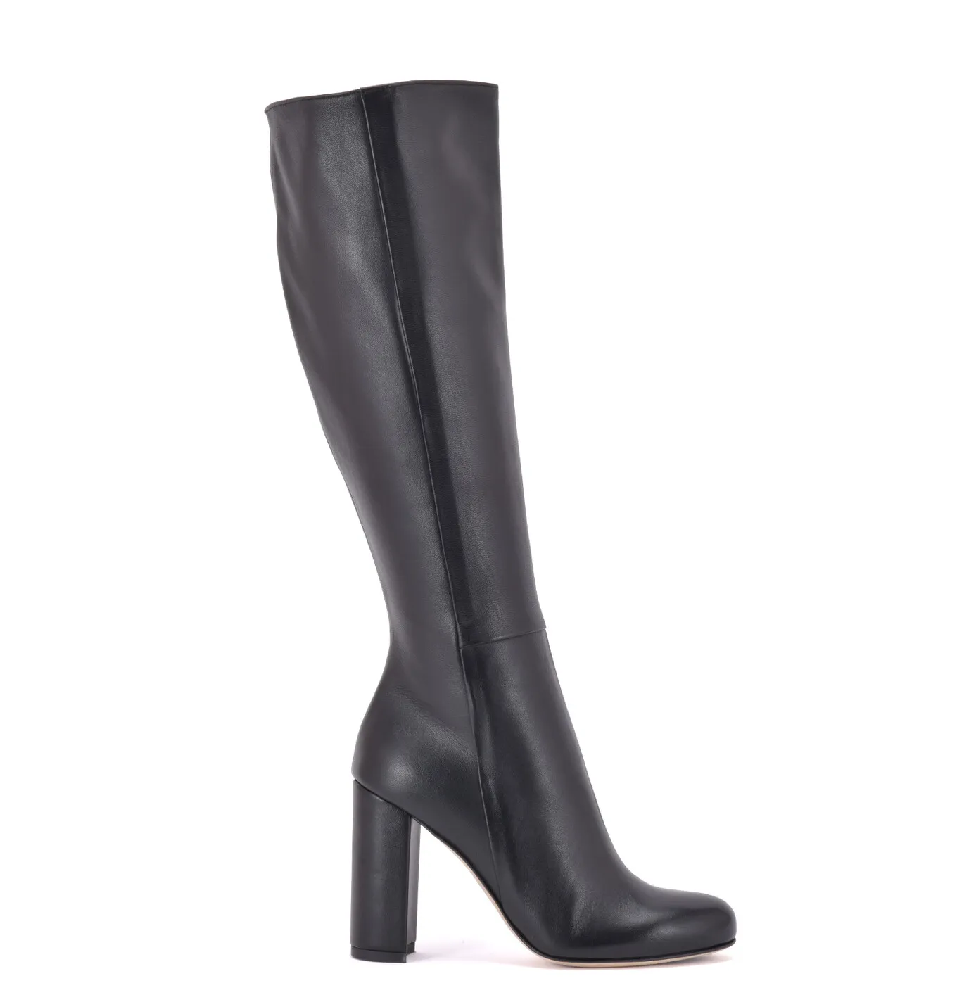 Knee high boots with 10cm  heels in real leather