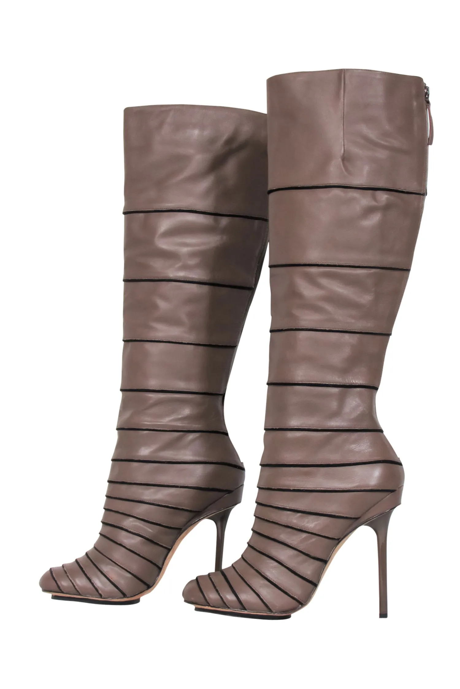 L.A.M.B. - Brown Leather Knee High Boots Sz 9.5