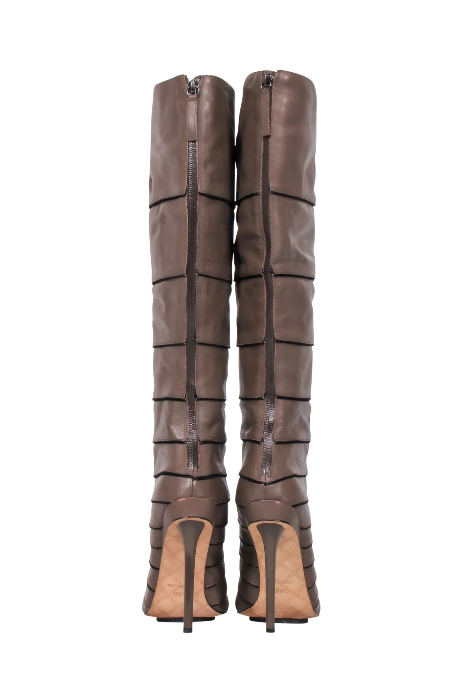 L.A.M.B. - Brown Leather Knee High Boots Sz 9.5