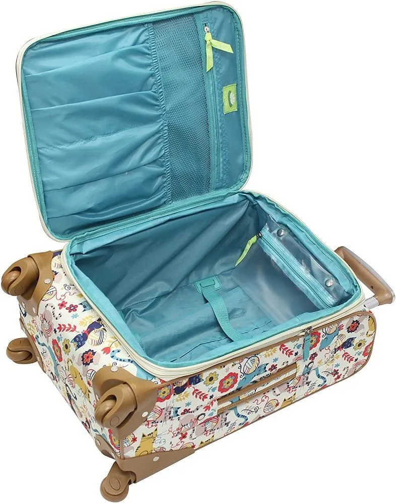 Lily Bloom Furry Friends 3-Piece Luggage Set 