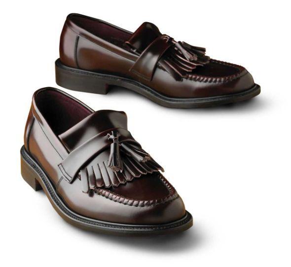 LOAKE Brighton Tassled Loafers Shoe - Oxblood