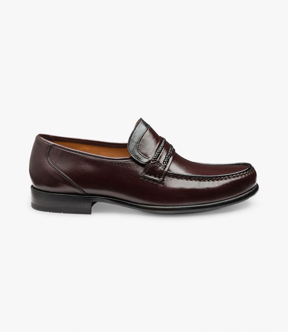 LOAKE Rome Moccasin shoe - Burgundy