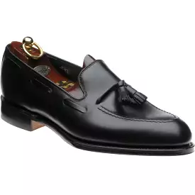 LOAKE - Russell Tasselled Loafers Calf Shoe - Black