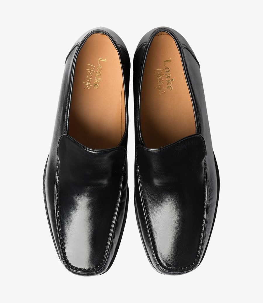 LOAKE Siena Moccasin Shoe - Black