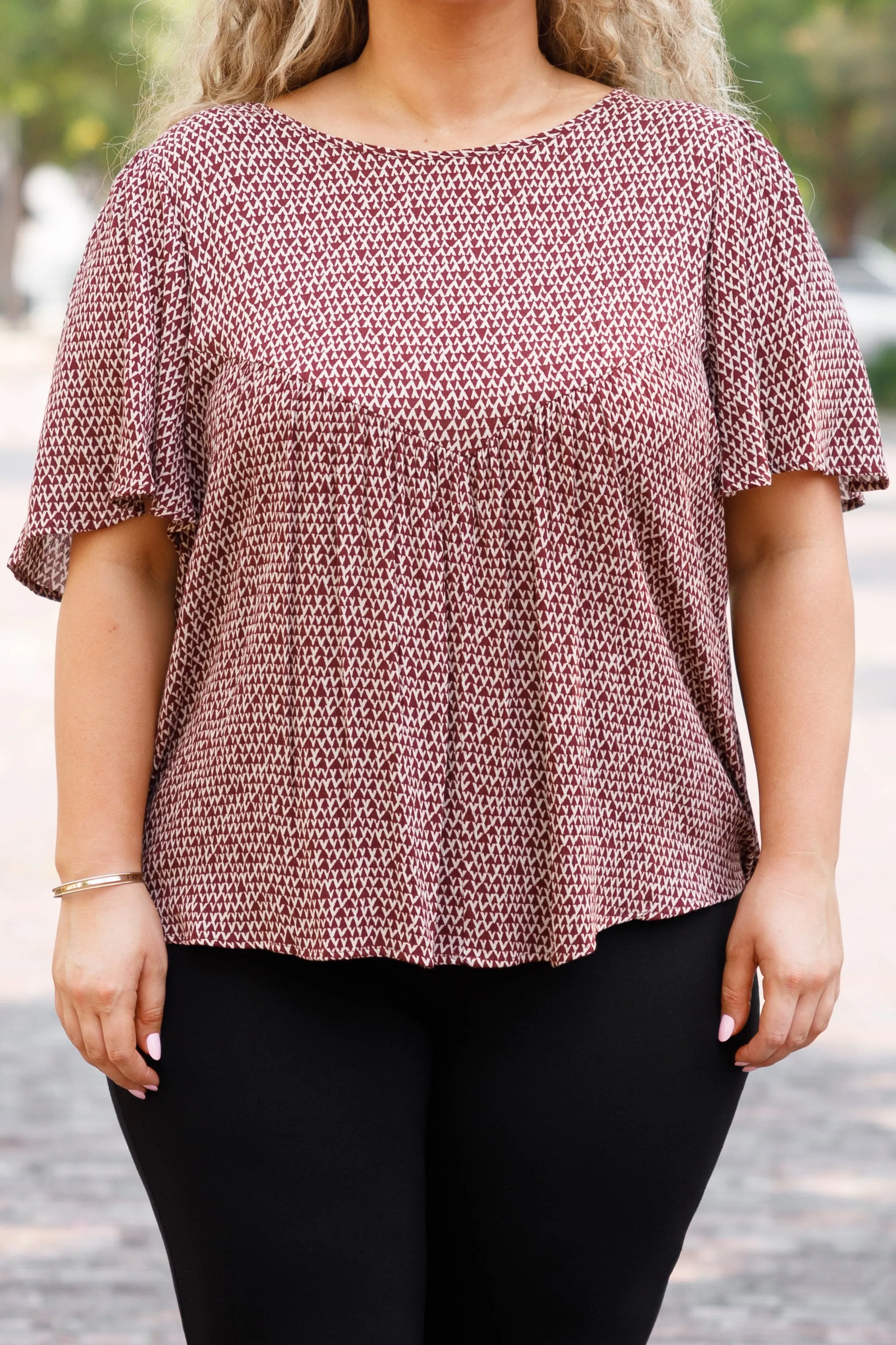 Made For This Top, Burgundy