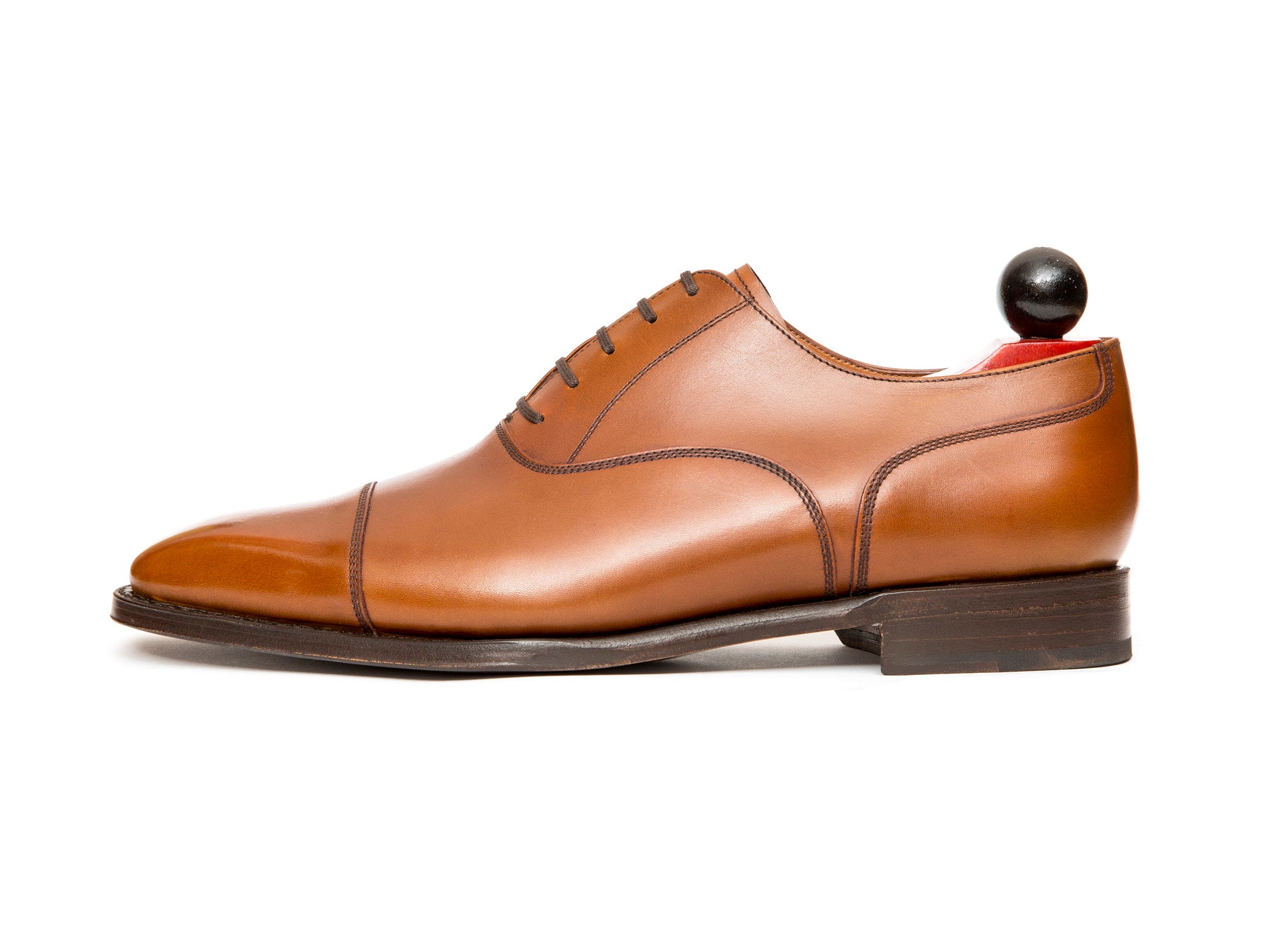 Magnolia - MTO - Caramel Calf - MGF Last - Single Leather Sole