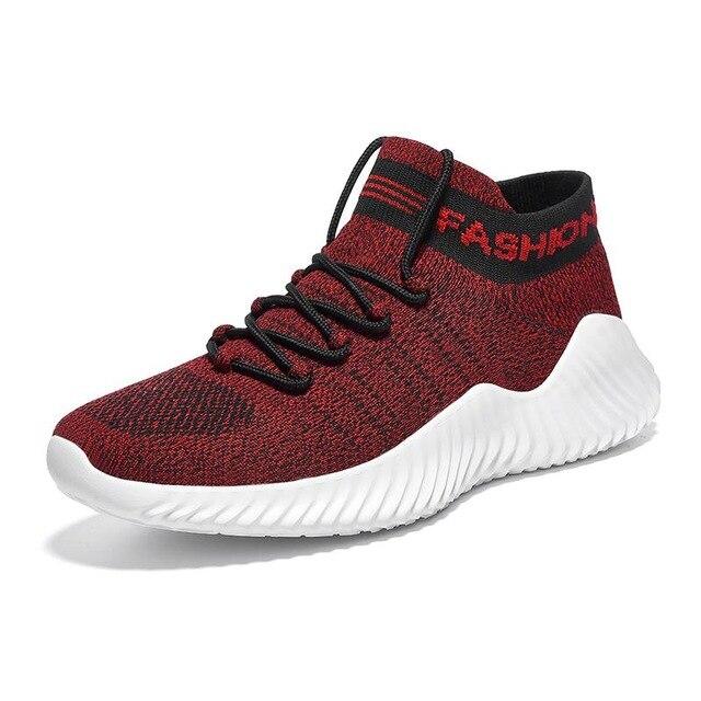 Mens Flyknit Breathable Sneakers