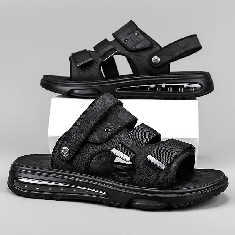 Men's Summer Casual Style Dual Purpose Soft-Soled Flat Sandals