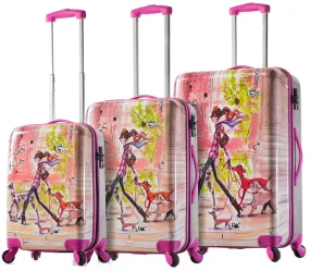 Mia Toro Izak Stylish Traveler 3-Piece Luggage Set 