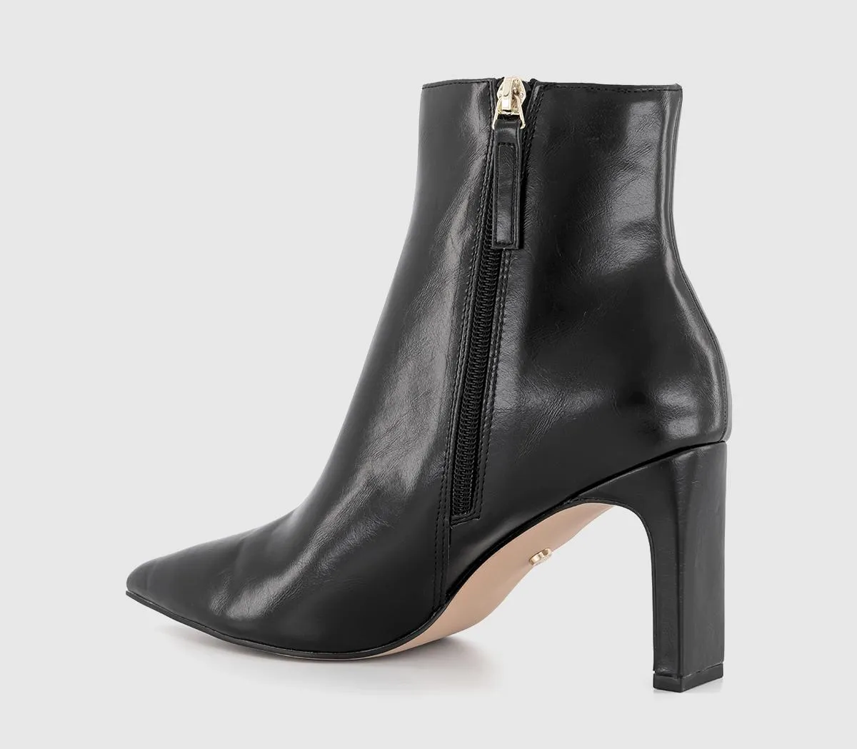 OFFICE Adele Slim Heel Ankle Boots Black