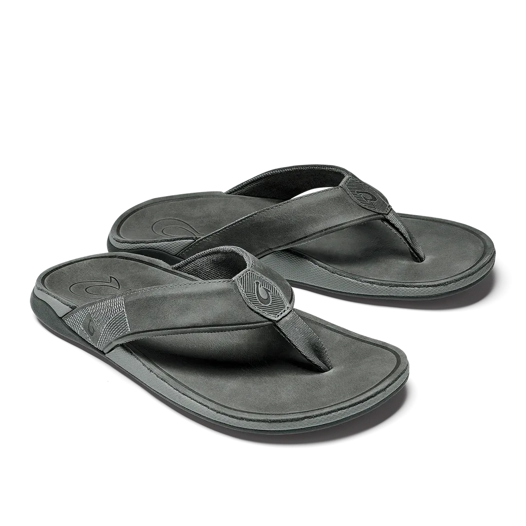 OluKai Tuahine Leather Sandals Men's