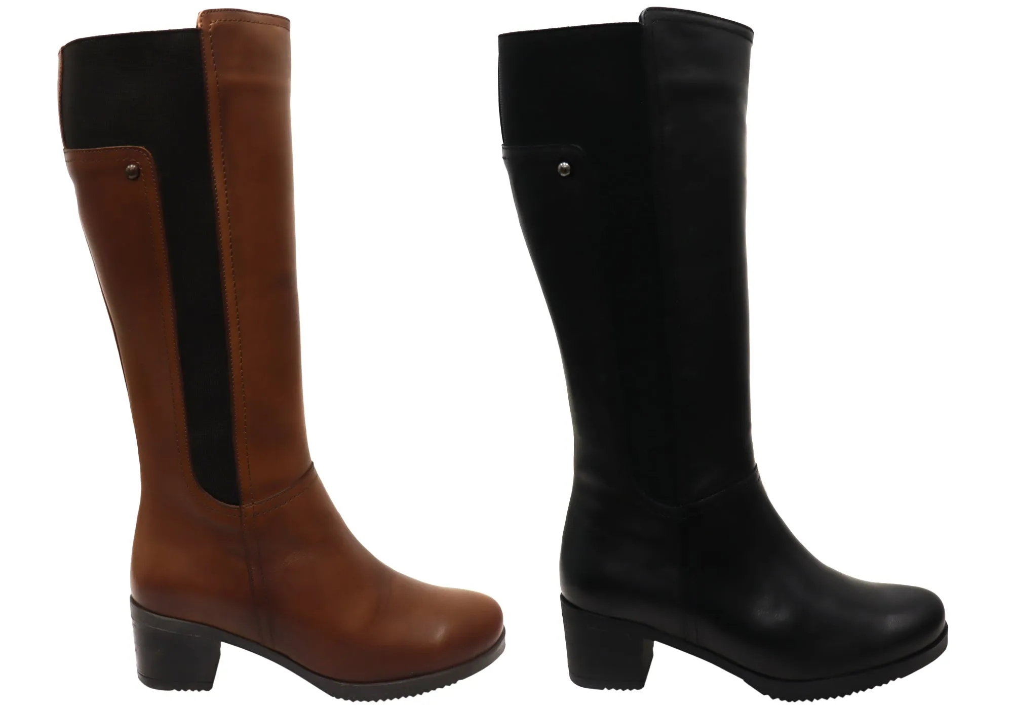 Orizonte Lezzar Womens European Comfortable Leather Knee High Boots