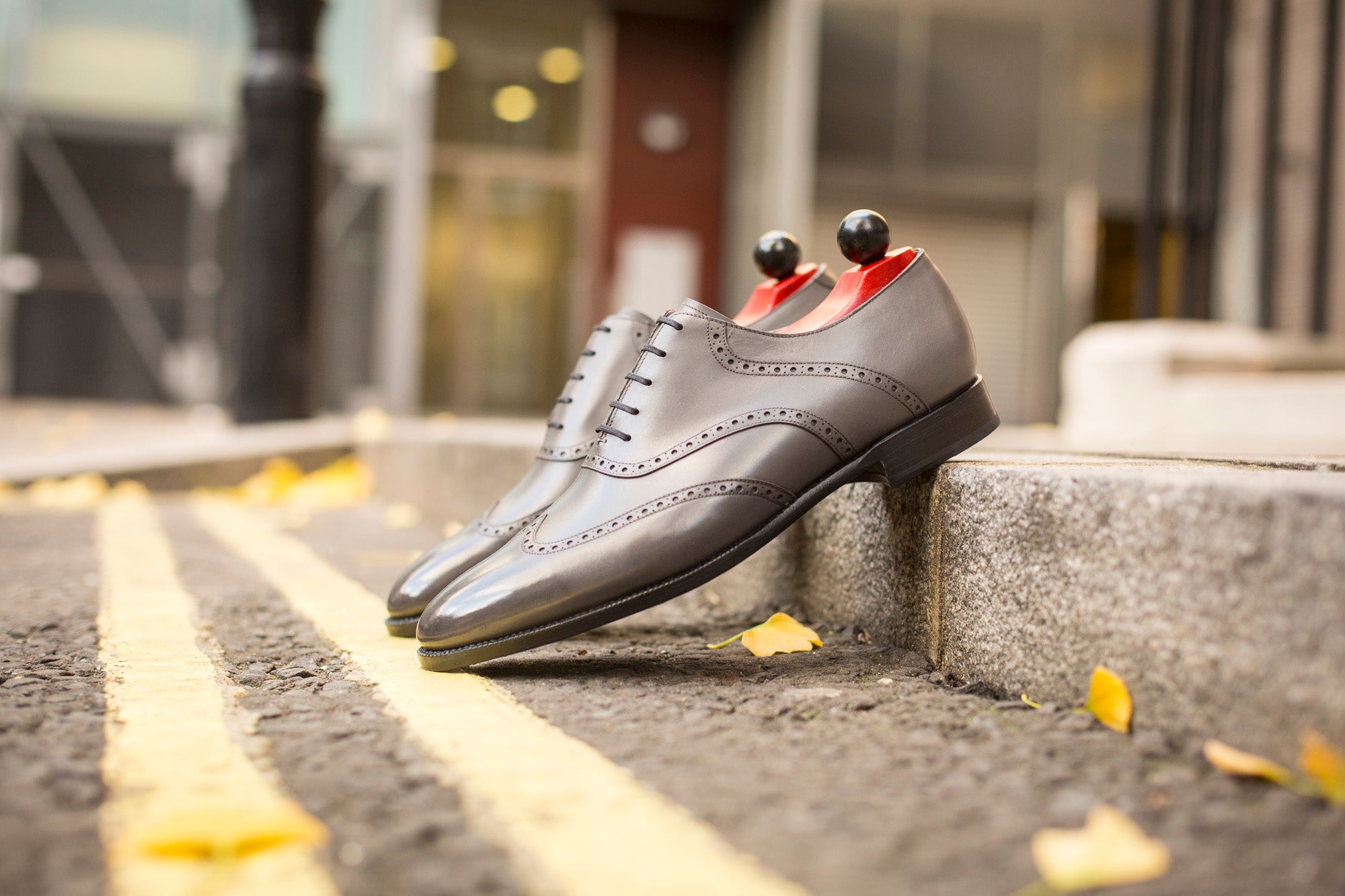 Phinney - MTO - Grey Calf - TMG Last - Single Leather Sole