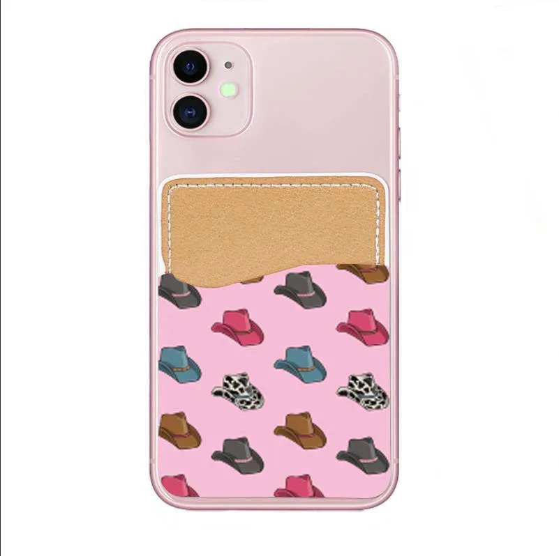 Pink Cowboy Hat Phone Pocket