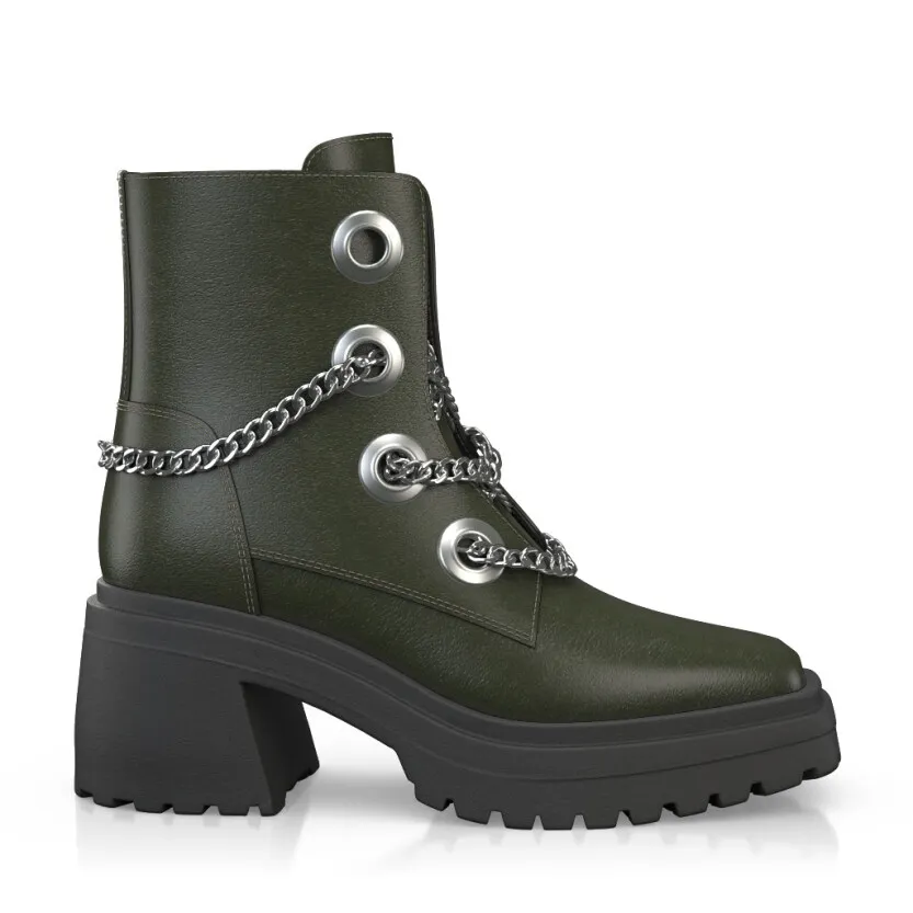 Platform Combat Ankle Boots 52615