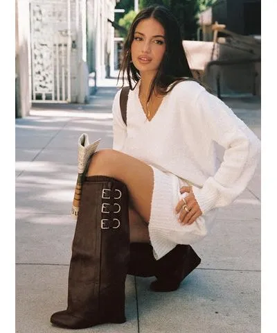 Princess Polly Ritz Knee High Boots