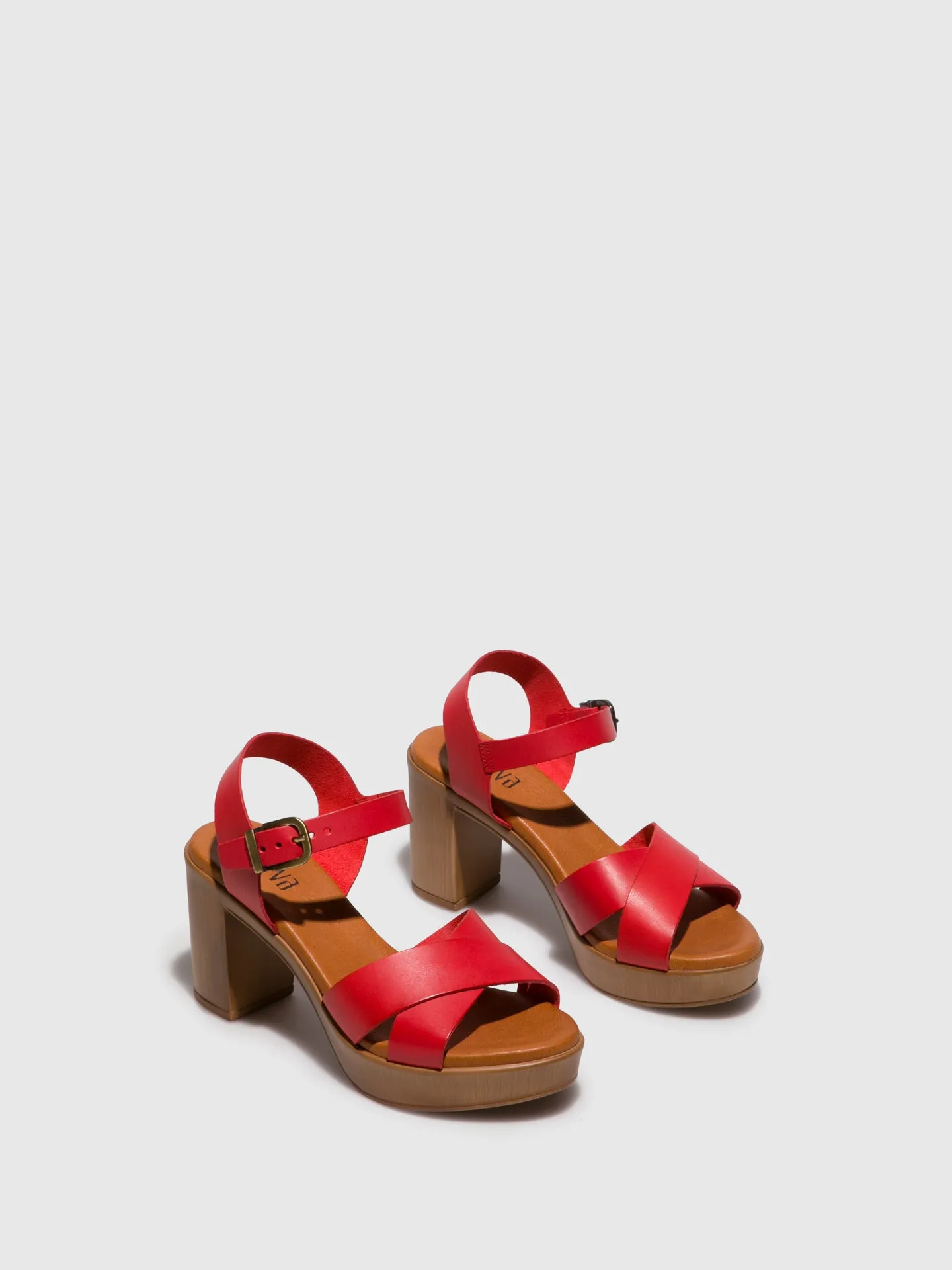 Red Heel Sandals