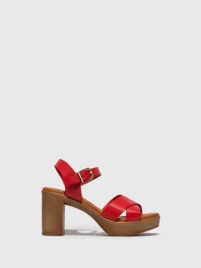 Red Heel Sandals