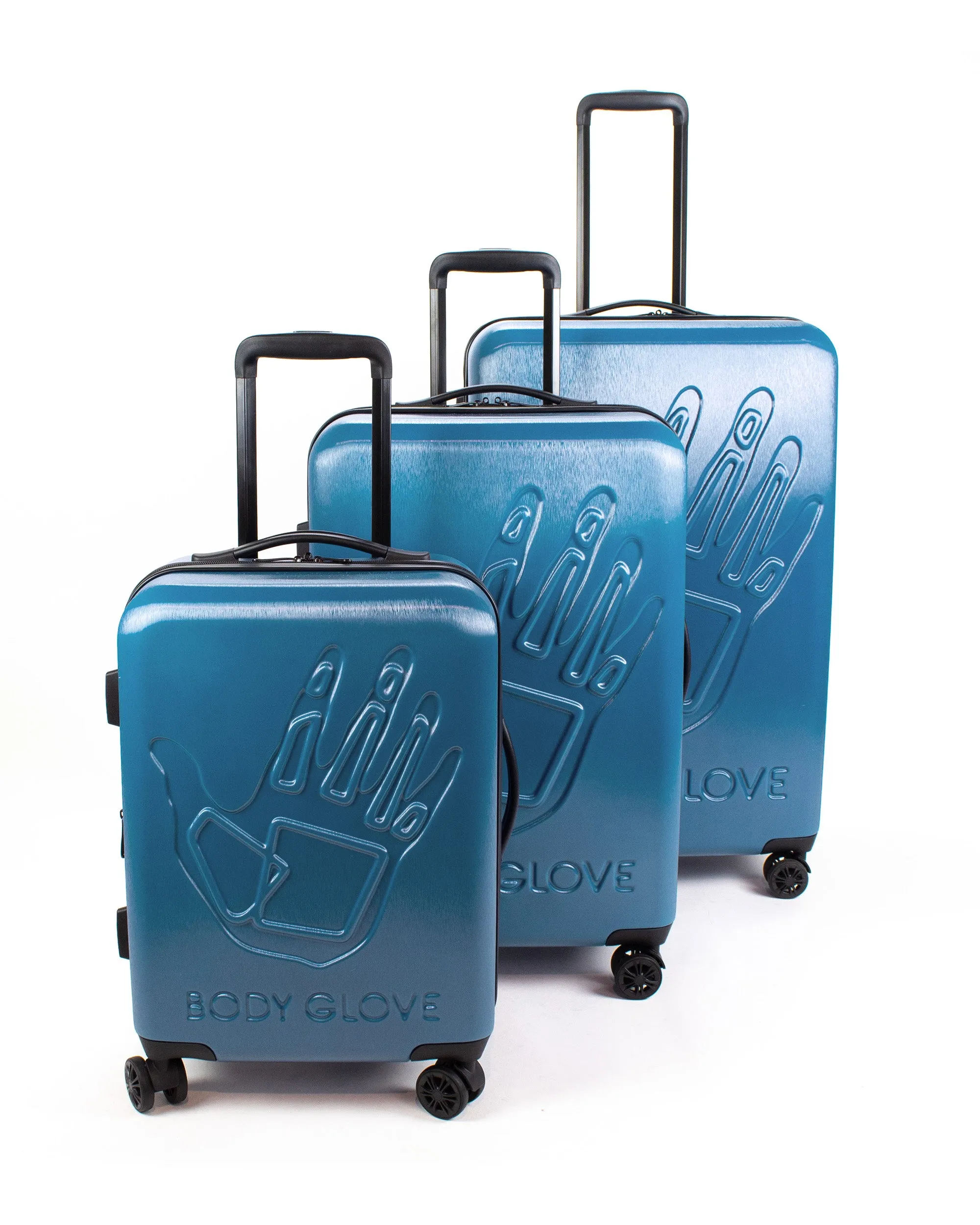 Redondo 3-Piece Hardside Spinner Luggage Set - Teal Cavern