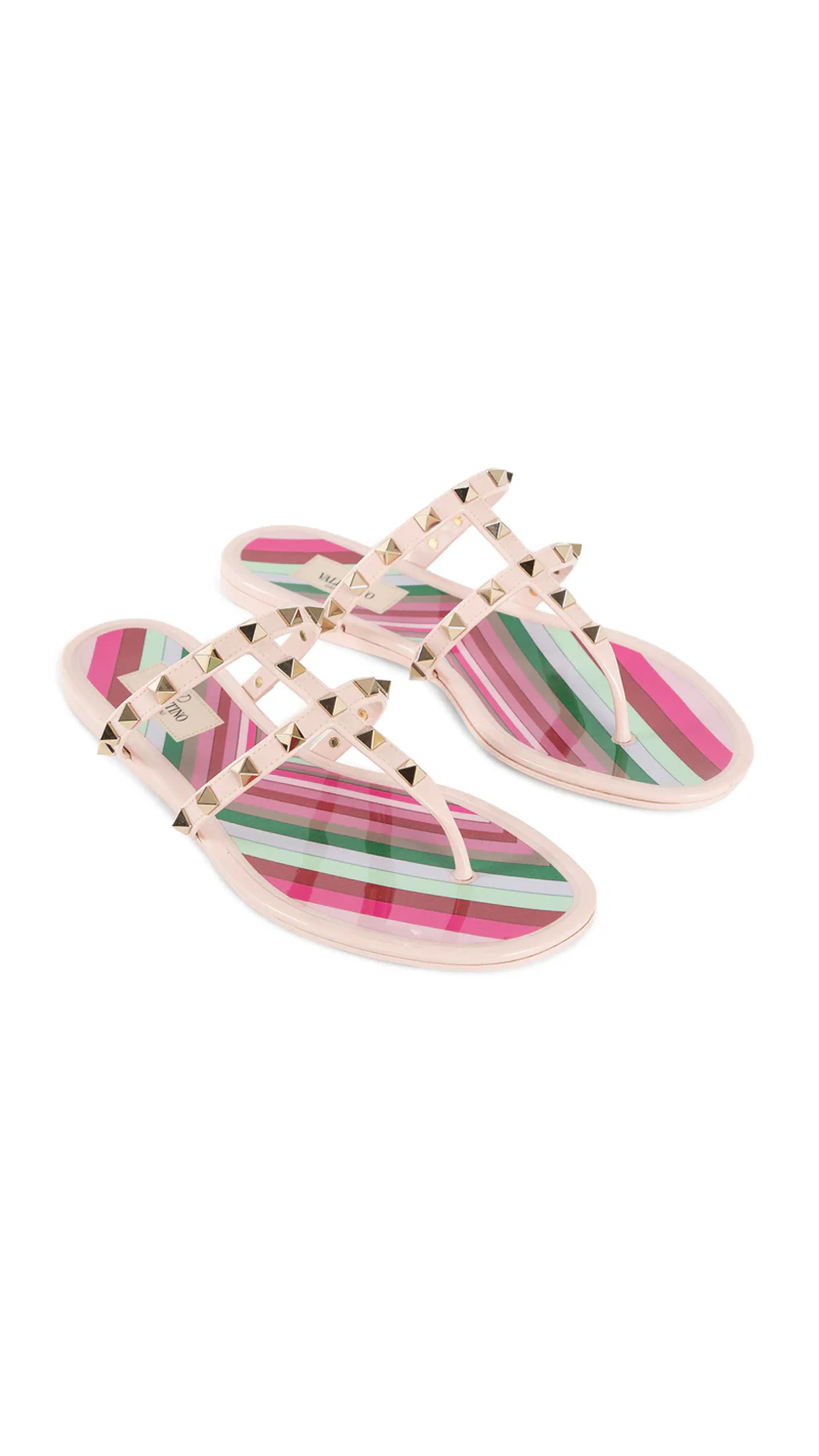 Rockstud Flat Rubber Sandals