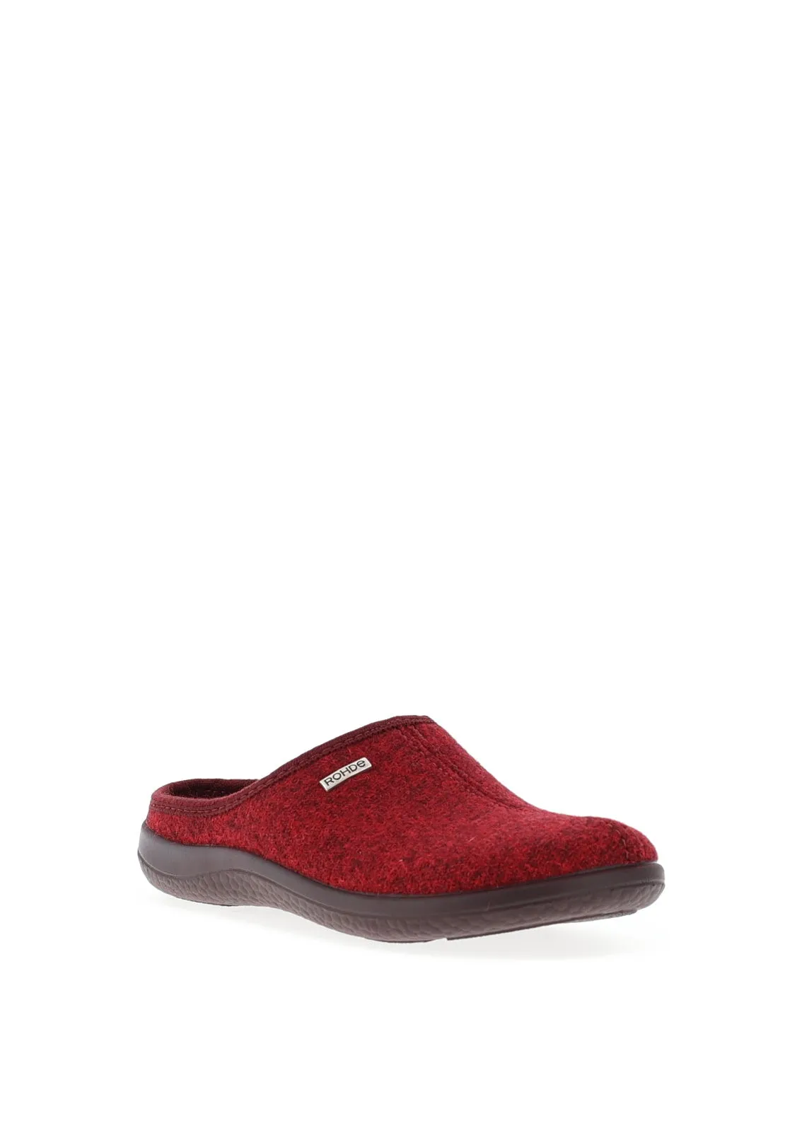 Rohde Wool Slippers, Red