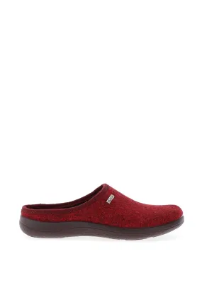 Rohde Wool Slippers, Red