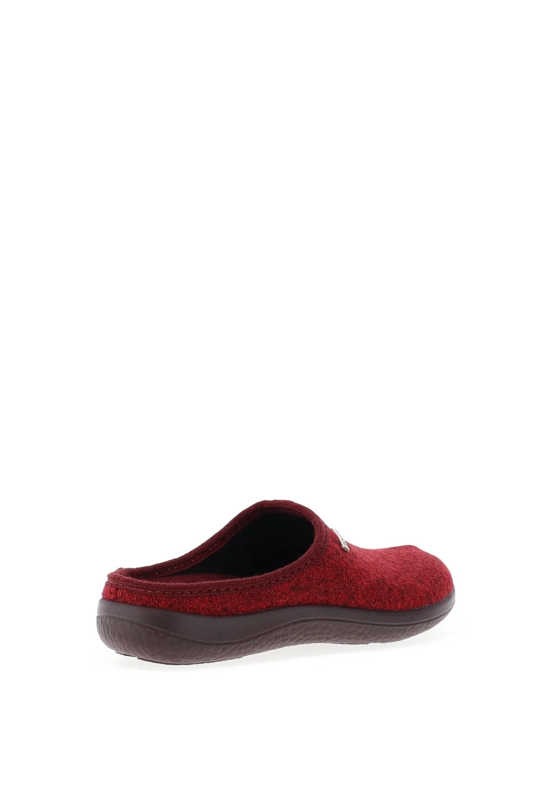 Rohde Wool Slippers, Red