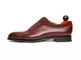 Roosevelt - MTO - Burgundy Calf / Burgundy Suede - NGT Last - Single Leather Sole