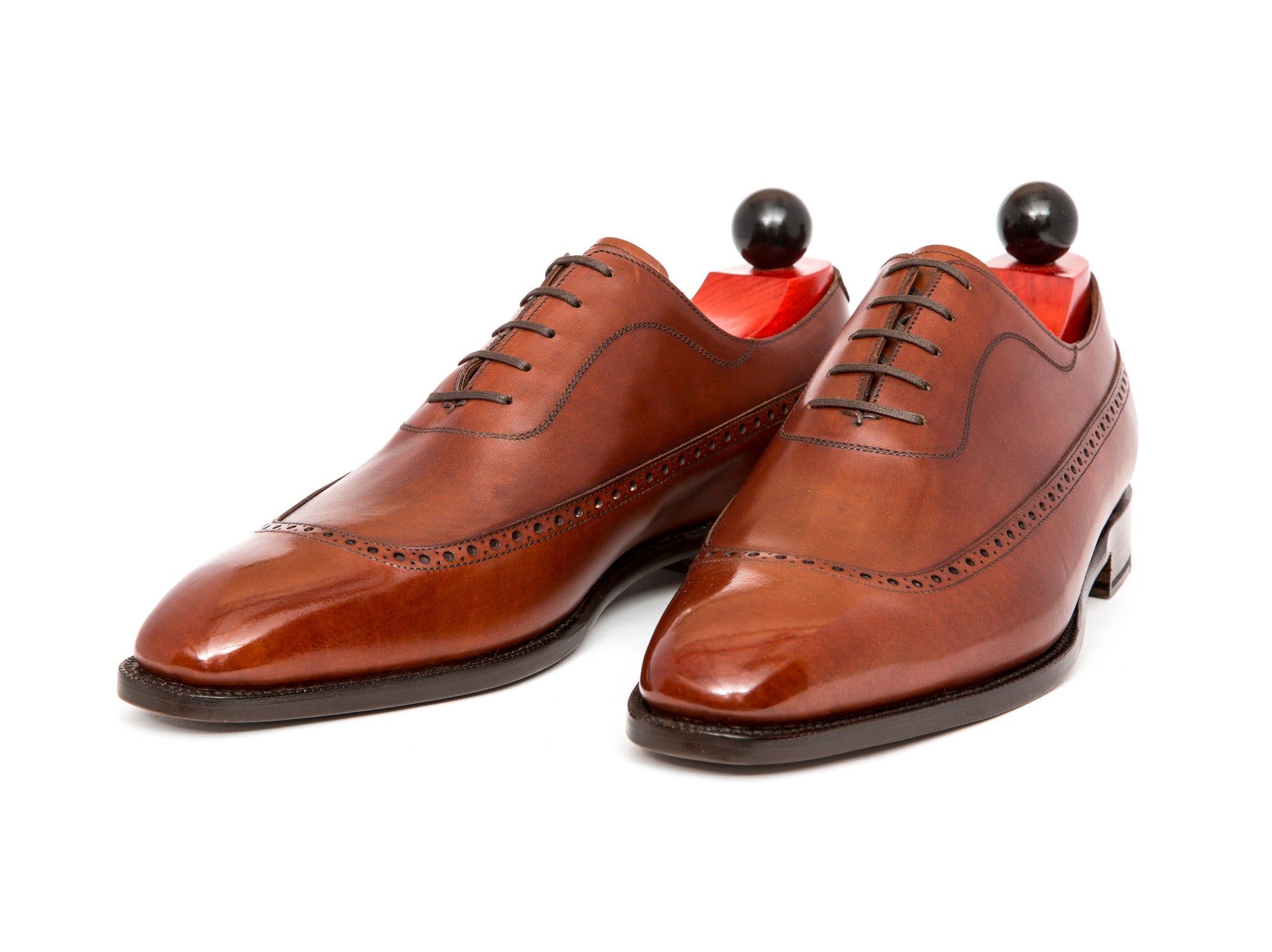 Sebastien - MTO - Auburn Calf - LPB Last - Single Leather Sole