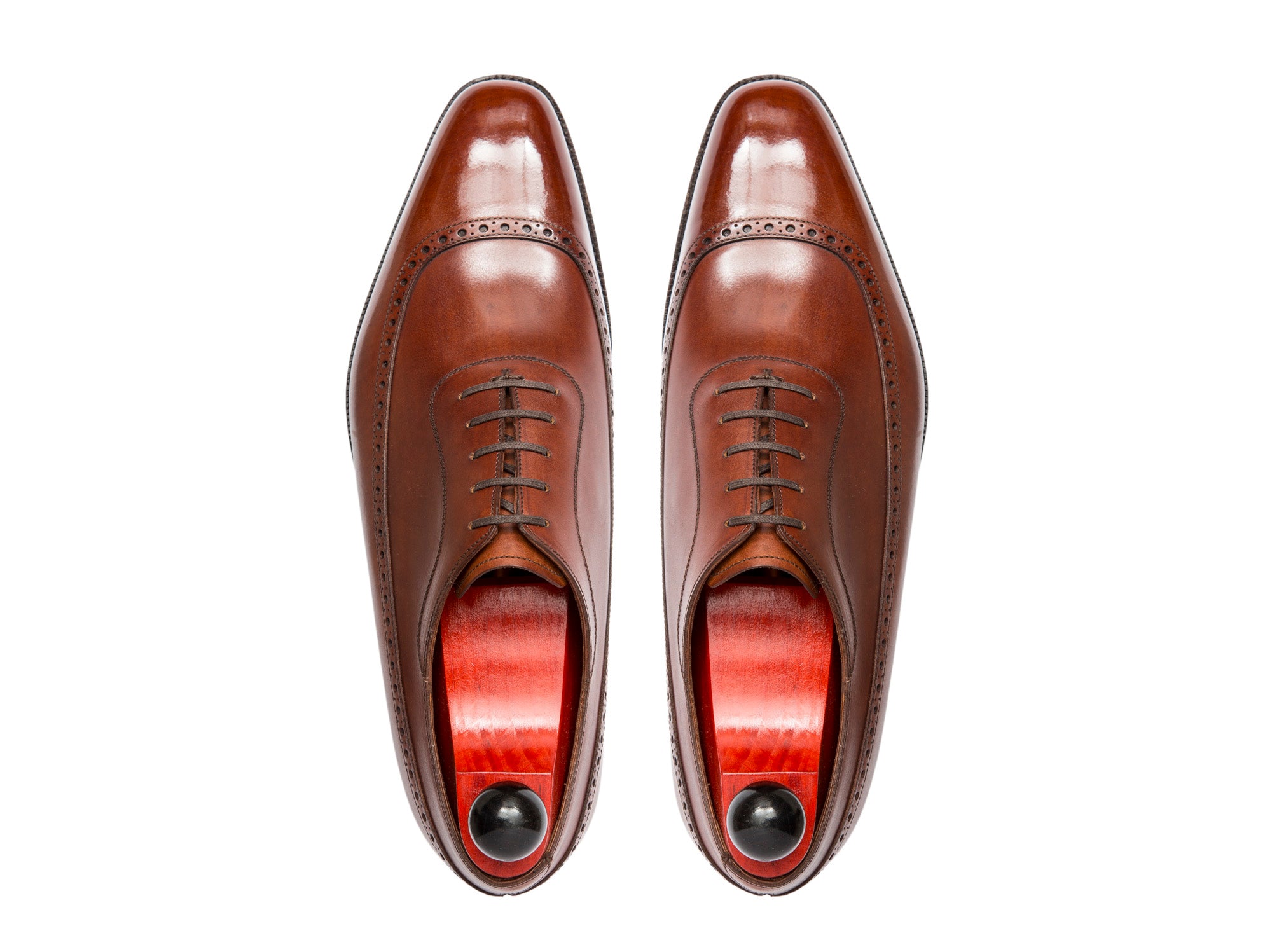 Sebastien - MTO - Auburn Calf - LPB Last - Single Leather Sole