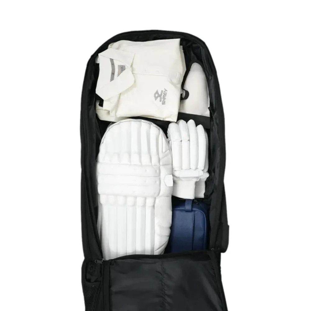 SHREY Meta 120 Wheelie Duffle Cricket Kit Bag (Black)