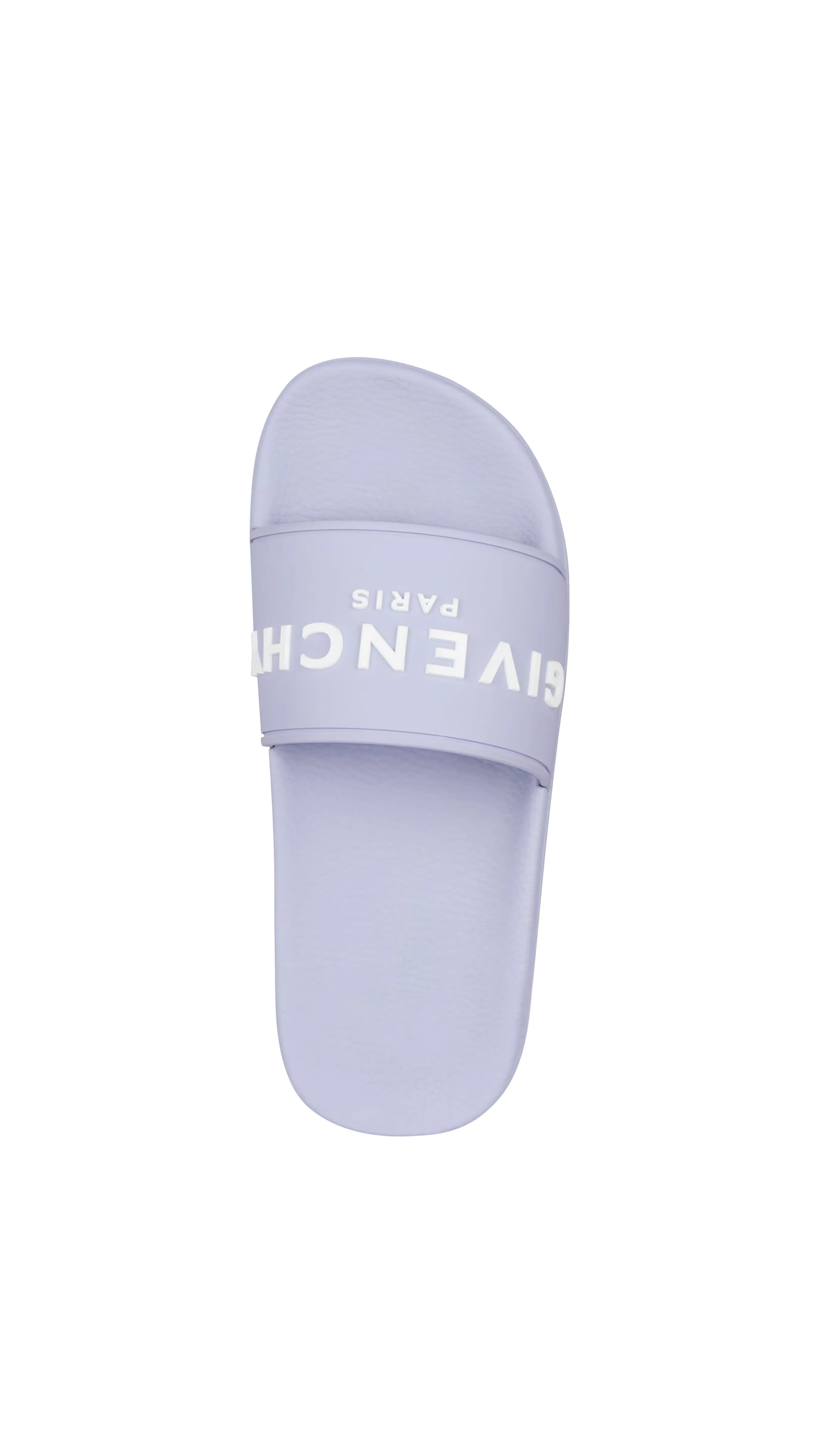 Slide Flat Sandals in Rubber - Lavender