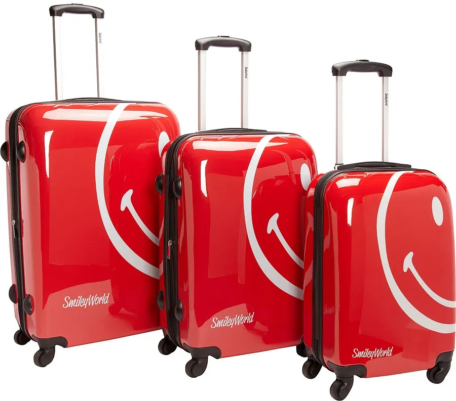 Smiley World Wink 3-Piece Luggage Set 