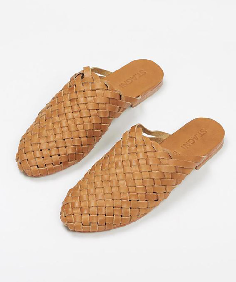 St. Agni Bunto Woven Loafers Almond