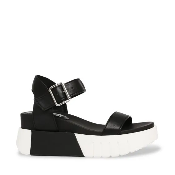 Steve Madden Acoustic Black Multi Sandals