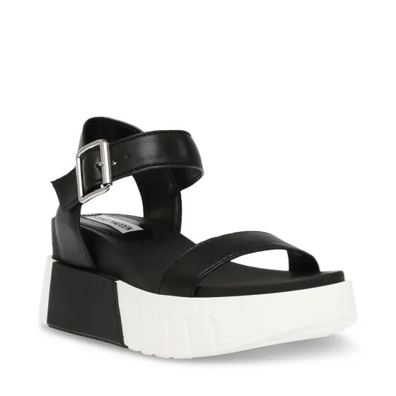 Steve Madden Acoustic Black Multi Sandals