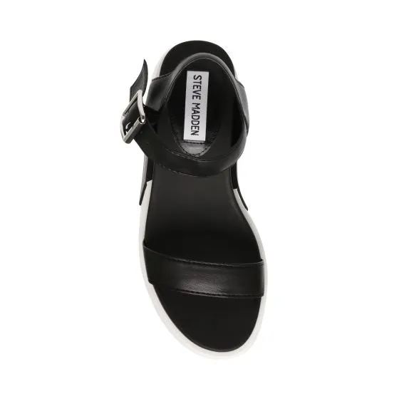 Steve Madden Acoustic Black Multi Sandals