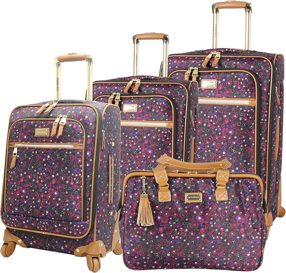 Steve Madden Dark Purple 4-Piece Luggage Set 