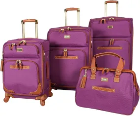 Steve Madden Purple 4-Piece Luggage Set 