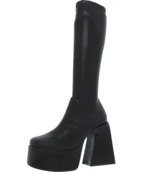 Steve Madden Womens Platform Pull oo Knee-High Boots