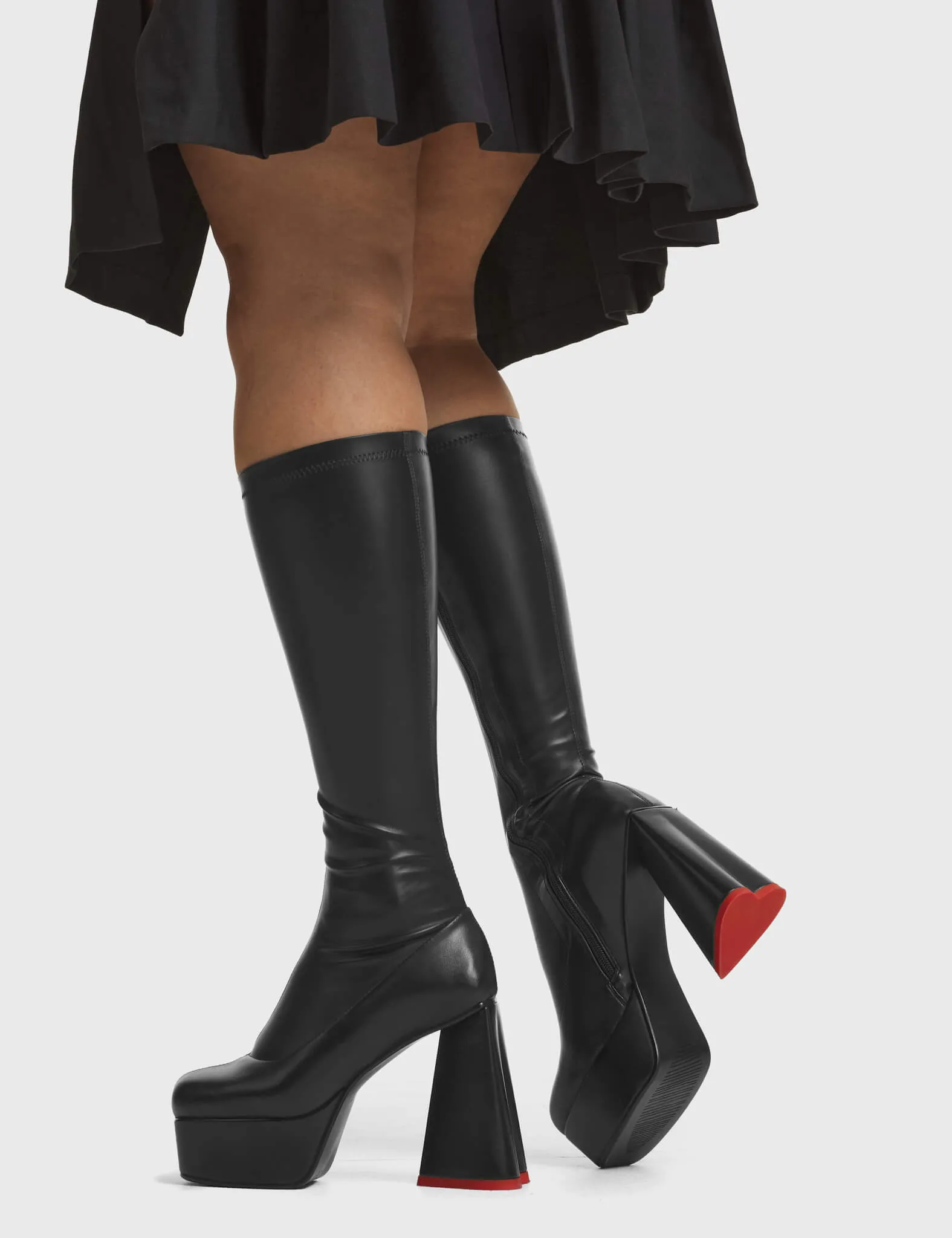 Sweet Talker Super Stretch Platform Knee High Boots